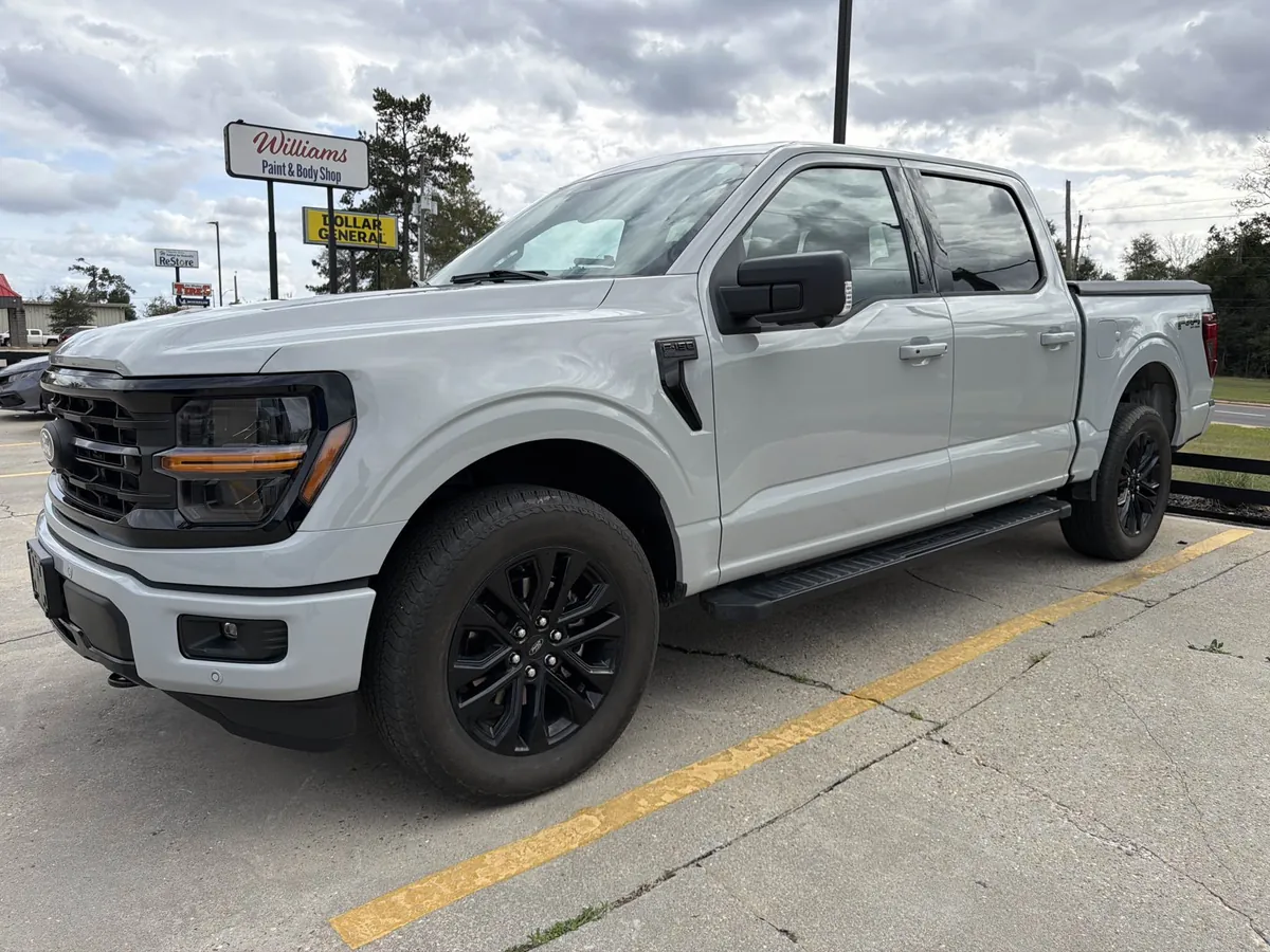 After side impact and panel repair on a 2024 Ford F-150