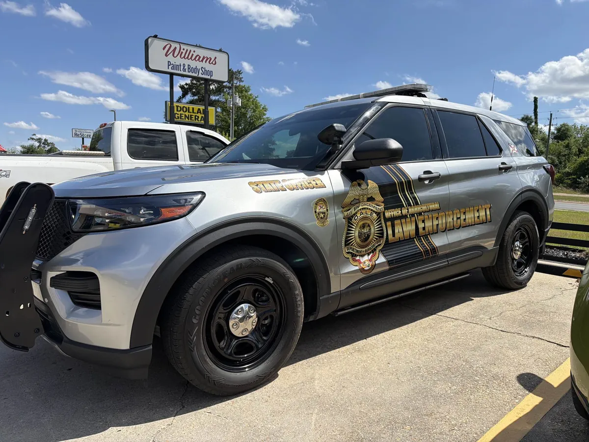 After door and panel repair on a 2025 Ford Police Interceptor