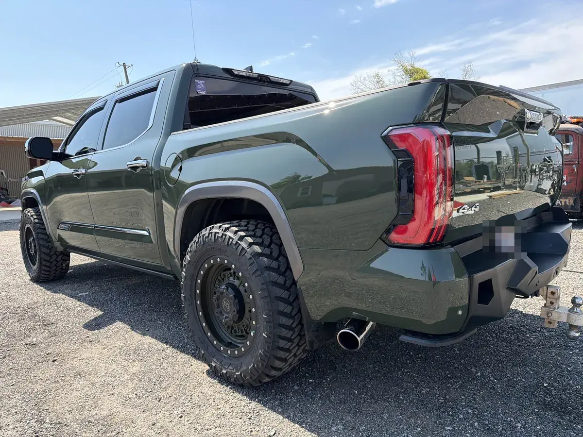 After rear-end collision repair on a 2023 Toyota Tundra